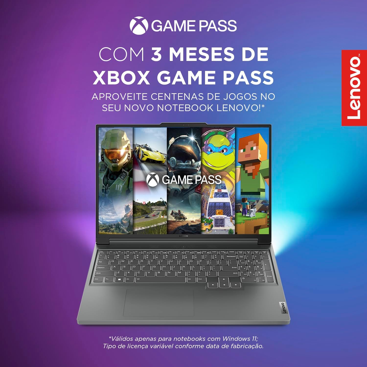 Notebook Lenovo Ultrafino IdeaPad 1 R3-7320U 8GB 256GB SSD Windows 11 15.6″