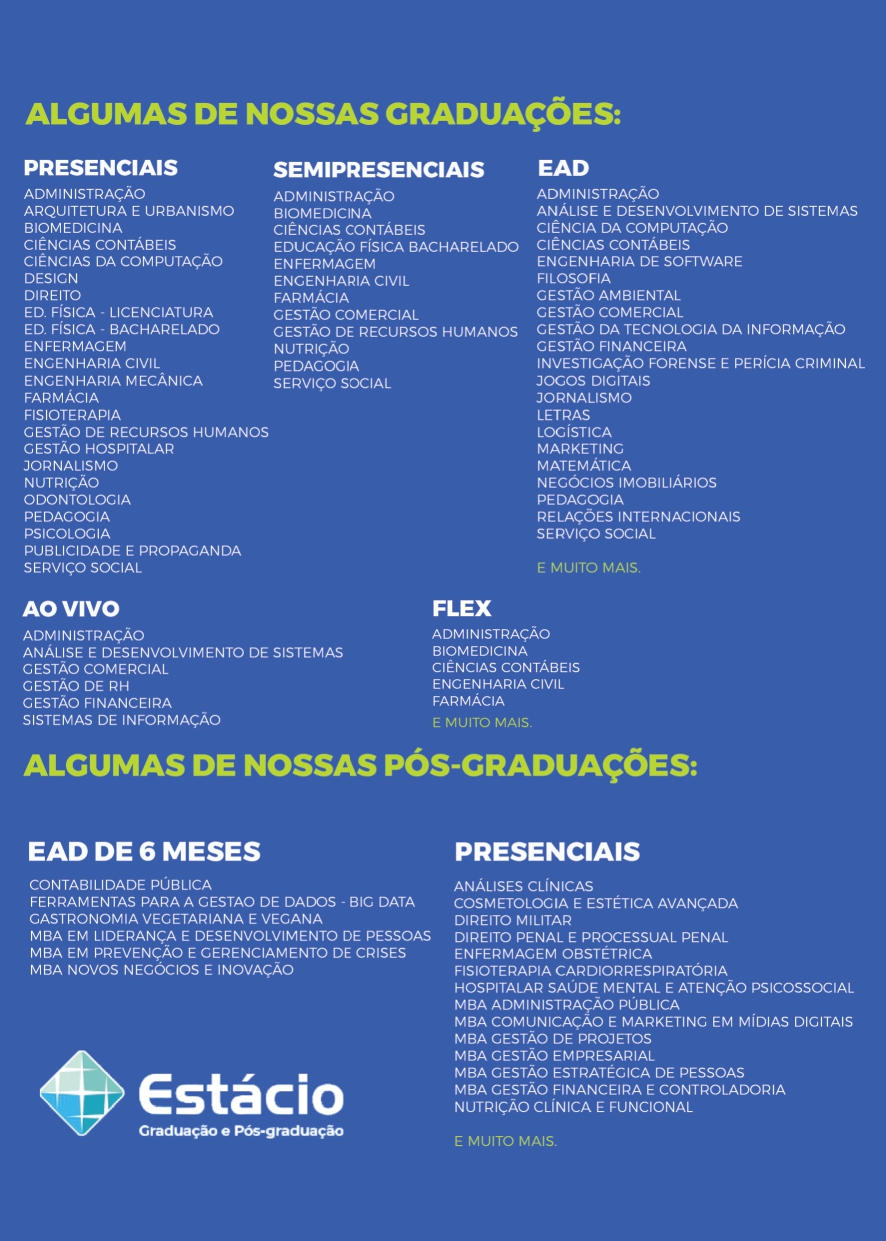 Cupon de Desconto Faculdade Estácio