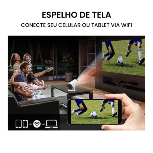 Projetor 4K HD para Aulas e Palestras – Wifi HY300 Pro Magcubic