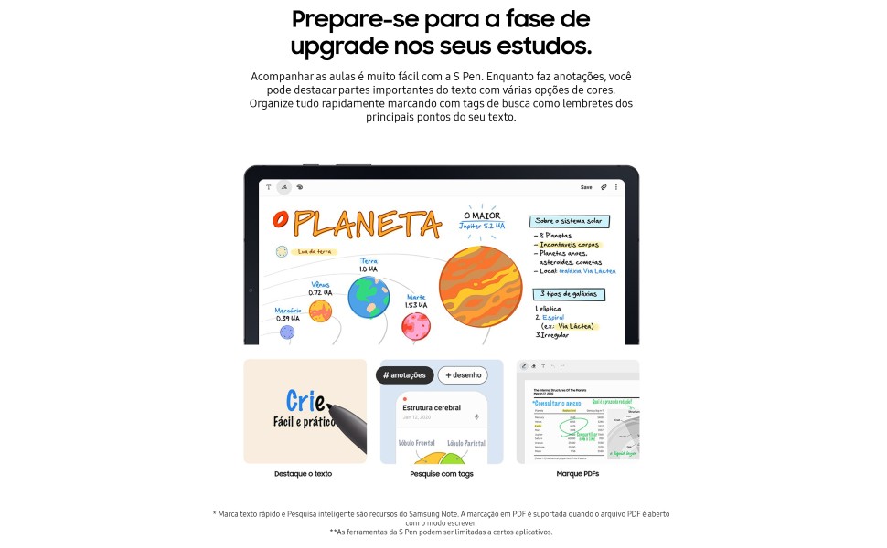 Tablet Samsung Galaxy Tab S6 Lite, 64GB, 4GB RAM, Tela 10.4′, Câmera 8MP, frontal de 5MP, 4G, Android 14